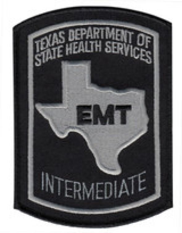 TEXAS INTERMEDIATE EMT SUBDUED SHOULDER PATCH - SEW ON.
